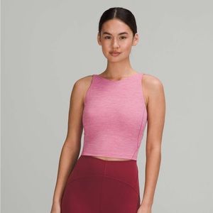 Lululemon Align High-Neck Tank Top Size 6 Heathered Pink Blossom
